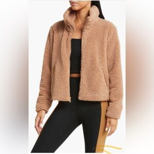 Beyond Yoga Faux Fur Zip Jacket